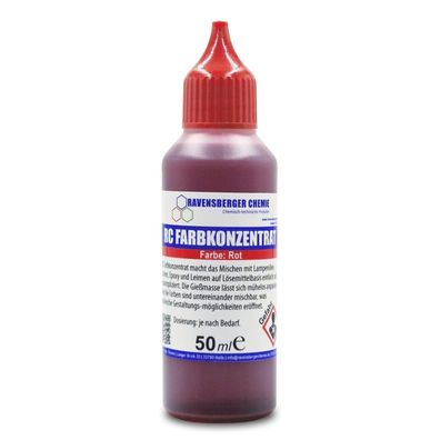 Farbkonzentrat rot RC Farbe Konzentrat auf Lösemittel Basis 50 ml