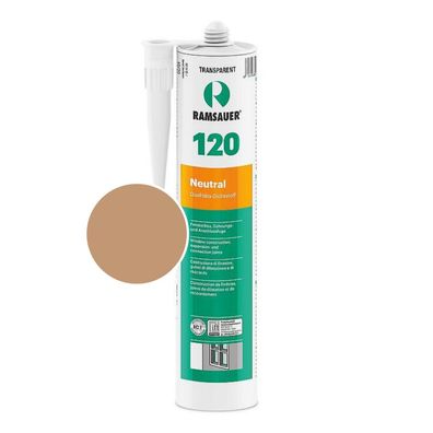 Ramsauer 120 Neutral Silikon mittelbraun Fugen Dichtstoff Dichtmasse 310ml