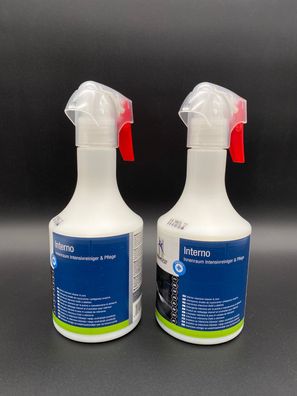 2x Normfest Interno Innenraum Reiniger 500ml Kunststoff Chrom Polster Vinyl Pflege