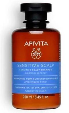 Apivita Sensitive, Haarschaumshampoo für empfindliche Kopfhaut, 250 ml