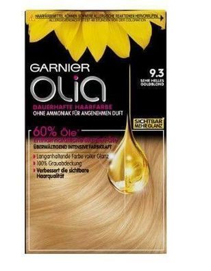 Garnier, Olia, Haarfärbemittel, 9.3 Goldenes Hellblond, 1 Stéck