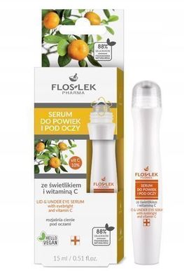 Floslek Pharma Augen- und Augenlidserum mit Augentrost & Vitamin C, 15 ml