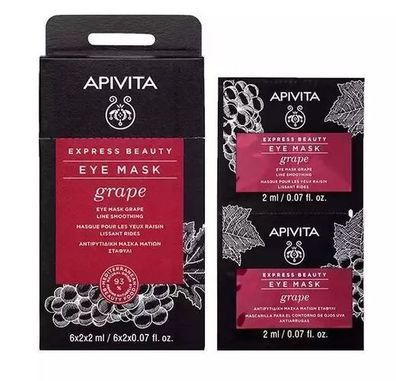 Apivita Express Beauty, Augencreme Traubenkern, 2 x 2 ml