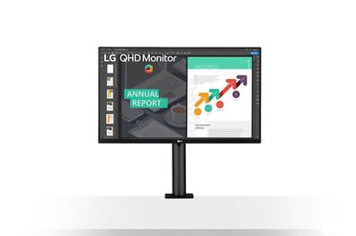 68,6cm/27 (2560x1440) LG 27QN880P-B 16:9 5ms IPS HDMI DP USB-C Black