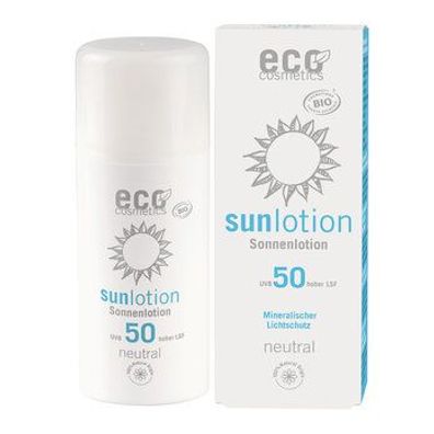 eco cosmetics Sonnenlotion LSF 50 neutral ohne Parfum 100ml