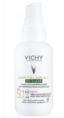 Vichy Capital Soleil UV-Clear Fluid gegen Hautunreinheiten LSF50 + , 40 ml