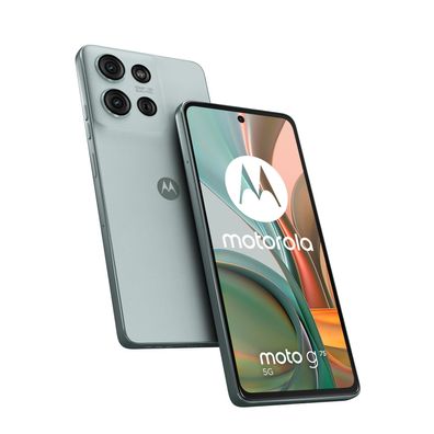 moto g75 5G 256GB, Handy Succulent Green, Kunstleder, Android 14, 8 GB LPDDR4X