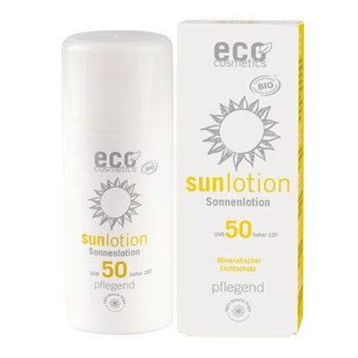 eco cosmetics Sonnenlotion LSF 50 mit Granatapfel und Goji Beere 100ml