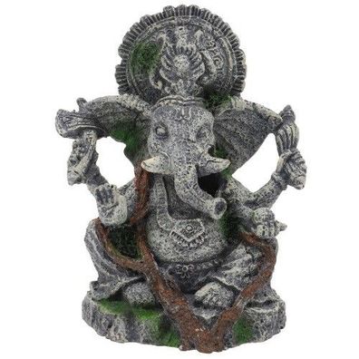 Hobby Ganesha 10x9x12,5cm - Asien Skulptur Fische Aquarium fernöstliche Deko