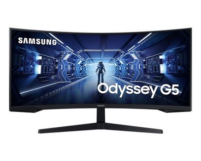 Samsung LC34G55TWWR Odyssey G5 86,36cm 34Zoll 21:9 UWQHD 3440x1440 250cm/m2 300... ->