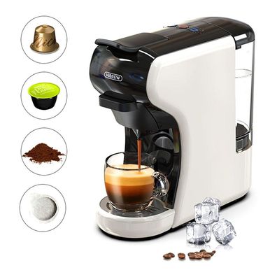 HiBREW H1A 1450W Espressomaschine mit Heiß-/Kalt-4-in-1-Mehrkapsel-Kaffeemaschine