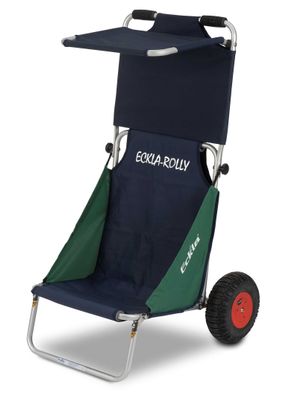 Eckla Beach Rolly in Blau mit pannensicherer Bereifung, mit Sonnendach