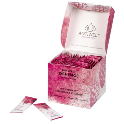 Aqtiwell Getränkestick Defence well0250 Himbeere 5x10St