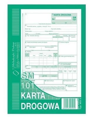 Fahrtenbuch SM/101 PKW A5 80 Blatt