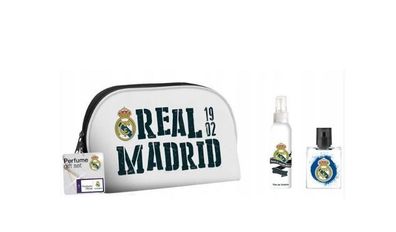 Air-Val Real Madrit Woda toaletowa 50 ml + Mgie?ka 100 ml + kosmetyczka