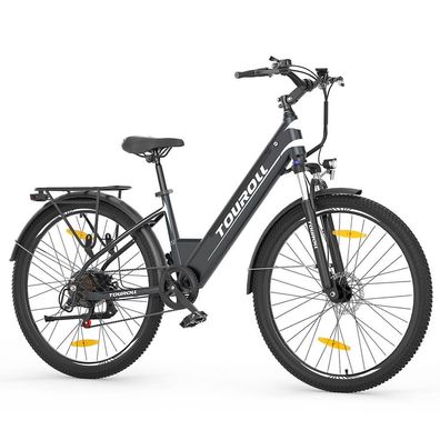 Elektrofahrrad 7-Gang 36V 250W 15,6Ah Touroll J1 ST 27,5 Zoll Trekkingrad