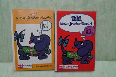 Enid Blyton Tobi unser frecher Dackel Schreibschrift Schneider 1973 Susa Schlieper