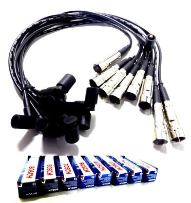 Zündkabel Zündkerzen FÜR W126 C126 R107 420 500SE 560 SE SEC SL 420SL