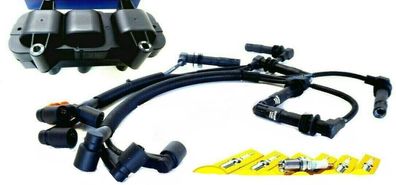 Zündkabel Zündspule Zündkerzen FÜR OPEL VECTRA B 2.5I V6 I 500 2.5 I500