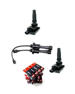 Zündanlagenset Zündspulen Zündkabelsatz Zündkerzen für 2.0 2.4 Hyundai KIA 2730138020