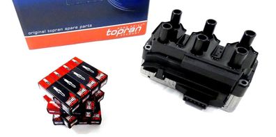 Zündspule Zündkerzen FÜR VW 2.8 2.9 VR6 GOLF PASSAT T4 Mercedes V280 FORD V6