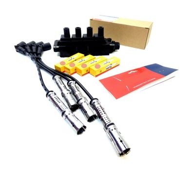 Zündspule Zündkabel Zündkerzen FÜR BMW E46 E34 E36 318i 316i 318Ci 316Ci 518i