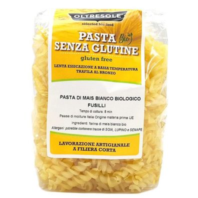 Oltresole Bio-Mais Fusilli: Glutenfrei & Proteinreich! 350 Gramm