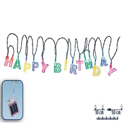 LED-Lichterkette "Happy Birthday"