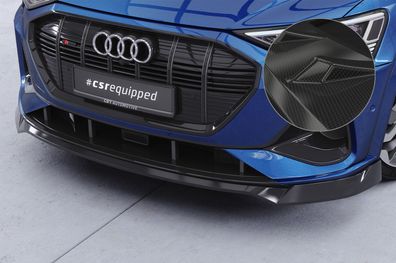 CSR Cup-Spoilerlippe mit ABE für Audi e-tron GE CSL817-C Carbon-Look glänzend