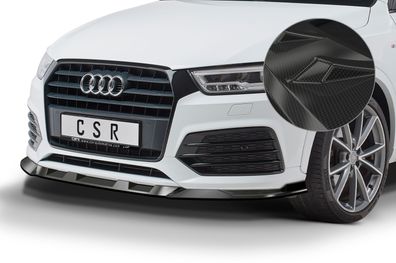 CSR Cup-Spoilerlippe mit ABE für Audi Q3 (8U) CSL570-C Carbon-Look glänzend