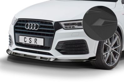 CSR Cup-Spoilerlippe mit ABE für Audi Q3 (8U) CSL570-S strukturiert schwarz matt