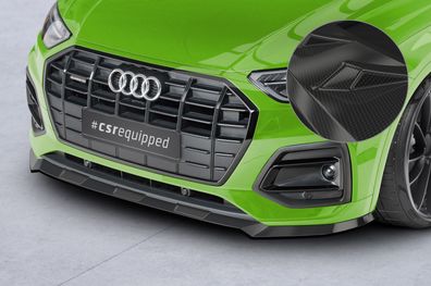 CSR Cup-Spoilerlippe mit ABE für Audi Q5 (FY/FYT) CSL590-C Carbon-Look glänzend