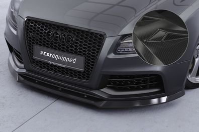 CSR Cup-Spoilerlippe mit ABE für Audi RS5 (8T) CSL837-C Carbon-Look glänzend