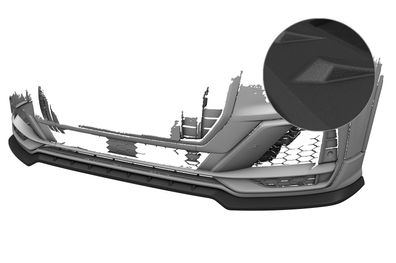 CSR Cup-Spoilerlippe mit ABE für Audi SQ2 (GA) CSL839-S strukturiert schwarz matt