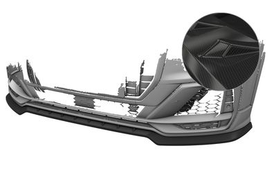 CSR Cup-Spoilerlippe mit ABE für Audi SQ2 (GA) CSL839-C Carbon-Look glänzend