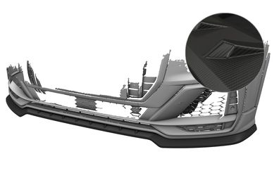 CSR Cup-Spoilerlippe mit ABE für Audi SQ2 (GA) CSL839-M Carbon-Look matt (strukturie