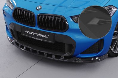 CSR Cup-Spoilerlippe mit ABE für BMW X2 F39 M-Paket CSL574-S strukturiert schwarz ma