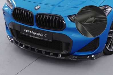 CSR Cup-Spoilerlippe mit ABE für BMW X2 F39 M-Paket CSL574-C Carbon-Look glänzend