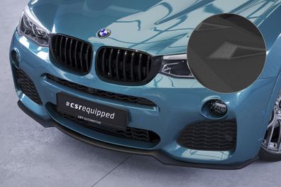 CSR Cup-Spoilerlippe mit ABE für BMW X4 (F26) M-Paket CSL558-S strukturiert schwarz