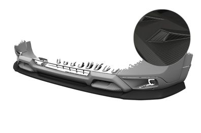 CSR Cup-Spoilerlippe mit ABE für Citroen C3 Aircross 2 CSL859-M Carbon-Look matt (st