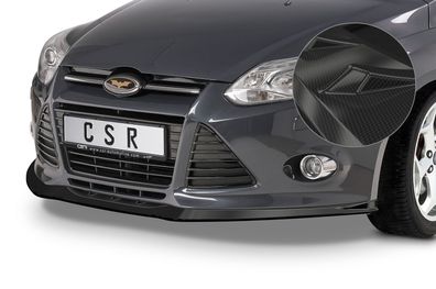 CSR Cup-Spoilerlippe mit ABE für Ford Focus MK3 Basis CSL477-C Carbon-Look glänzend