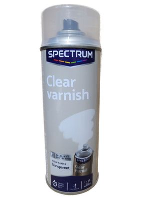 400ml Lackspray Sprühlack Transparent Klarlack Hochglänzend Spectrum Metalllack