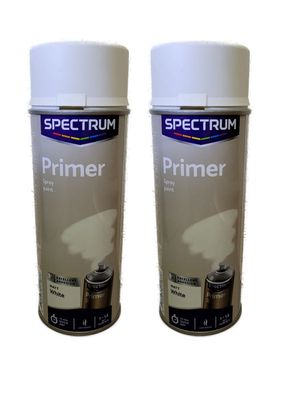 2 x Aluminium Grundierung Spray 400ml Primer WEIß Haftgrund Metall Weiss Matt 1K