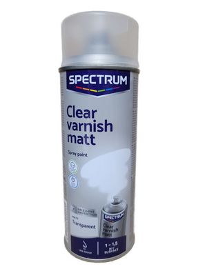 400ml Lackspray Sprühlack Farbe Transparent Klarlack Matt Spectrum Metalllack