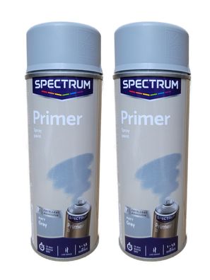 2 x Glas Grundierung Spray 400ml Primer Grau Matt Haftgrund Glasoberflächen