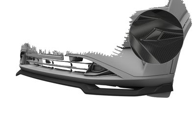 CSR Cup-Spoilerlippe mit ABE für Nissan Qashqai (J12) CSL866-C Carbon-Look glänzend