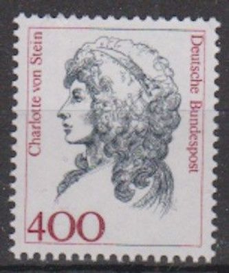 BRD 1992 postfrisch MiNr. 1582 Charlotte von Stein