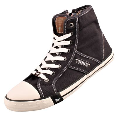 Mustang Herren High Top Canvas Sneaker Schwarz 4058505/9