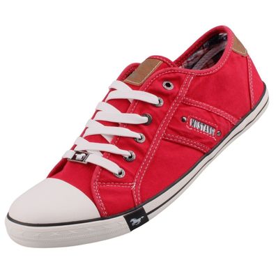 Mustang Herren Canvas Sneaker Rot 4058310/5