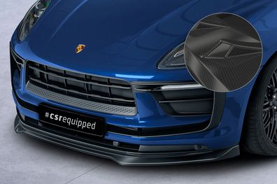 CSR Cup-Spoilerlippe mit ABE für Porsche Macan CSL608-C Carbon-Look glänzend